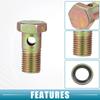 A ABSOPRO Banjo Bolt Banjo Hose Barb Bolt Fitting Brake Line Fitting Adapter Fitting
