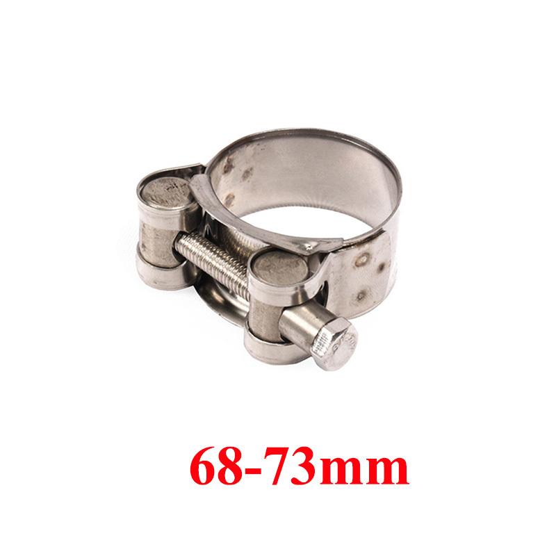 Universal Motorcycle Stainless Steel 304Single Exhaust Pipe Clamp Exhaust Tube Clip For Slip-on Type Muffler Silencer Adjustable