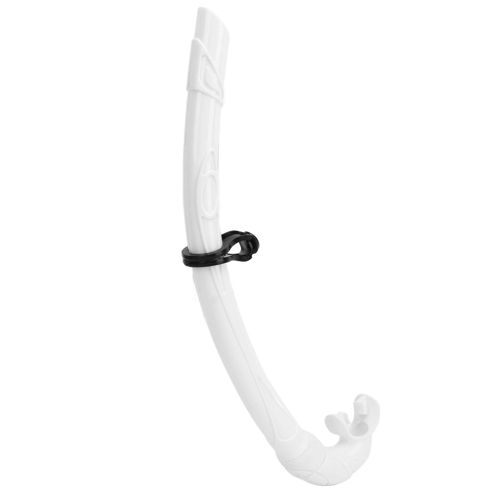 Tauchen Schnorchel PVC Easy Breath Schnorchel Tauchen Schnorcheln Tube mit Komfortablem Mundstück für Freitauchen weiß