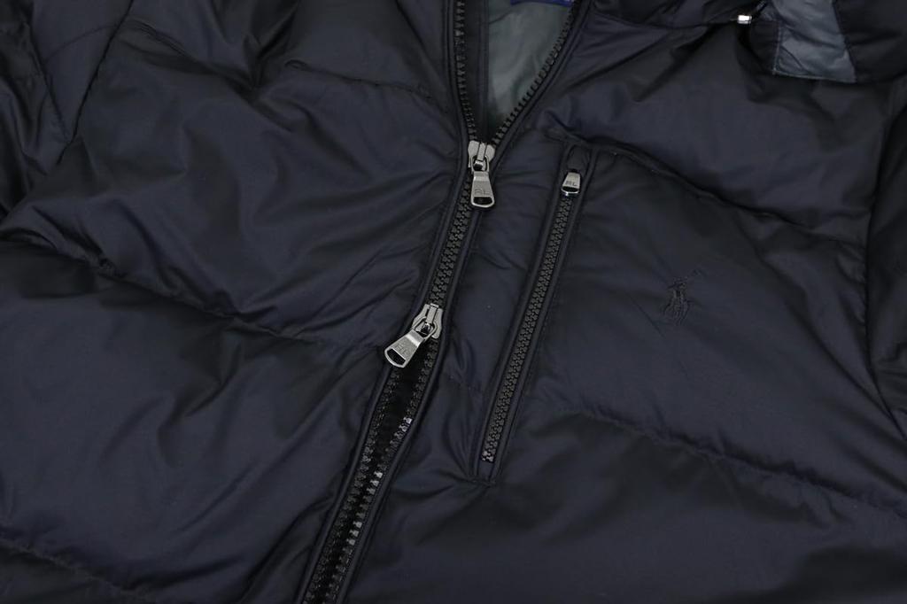 POLO RALPH LAUREN Down Size Black Men's Double-Zip Jacket/Parka, 80/20, XXL, (Product Code 01010055)