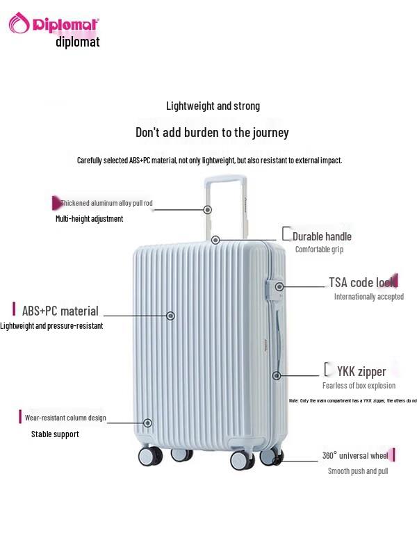

Diplomat TC-928 Series Lightweight Hardside Suitcase