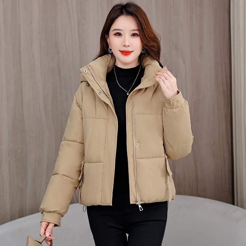 Short cotton clothes women's hooded winter new small fashion temperament casual small foreign style thickened bread clothes