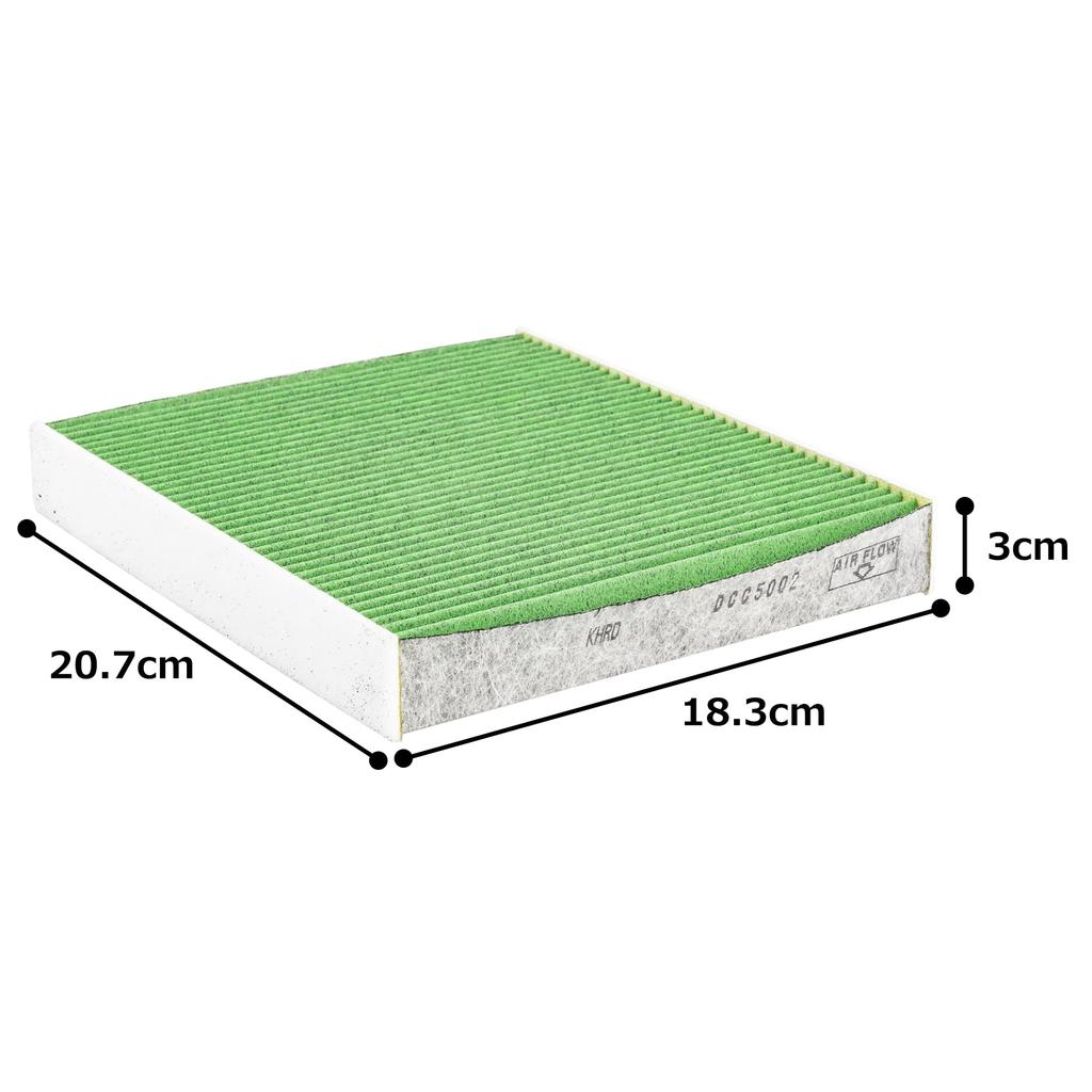 DENSO Car Air Conditioner Clean Air Filter DCC5002 High Dust Antibacterial and compatibility confirmation Filter, (014535-1100), Removal, PM2.5
