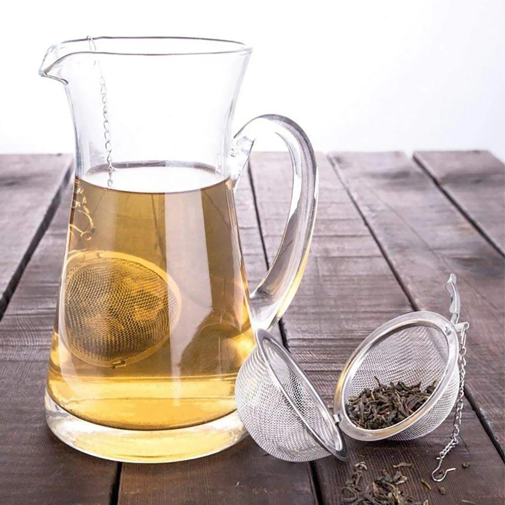 1-20PCS Tea Infuser Stainless Steel Mesh Tea Ball Filter Squeeze Tea Leaves Spice Seasoning Herb Mesh Strainer Kitchen Teaware