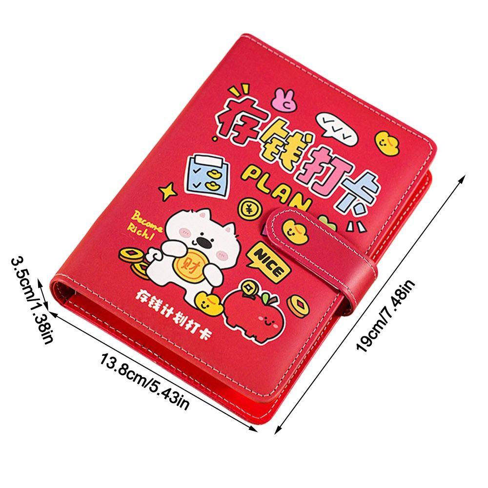 Puppy 100 Envelopes Money Saving Challeng Large Capacity Waterproof Savings Challenges Sheets Save Money Savings Challenges Book
