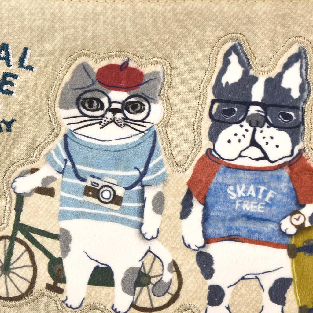 Kusguru Japan Women's Animal Mode Backpack, 258046, Beige, Medium