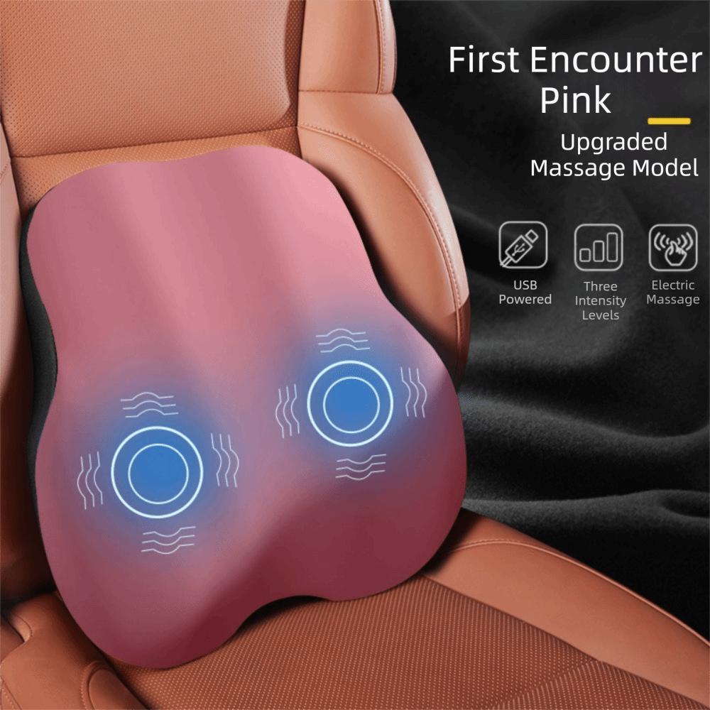 Electric Vibration Car Lumbar Support Pillow Ergonomic Electric Massage Seat Cushion  Vehicle