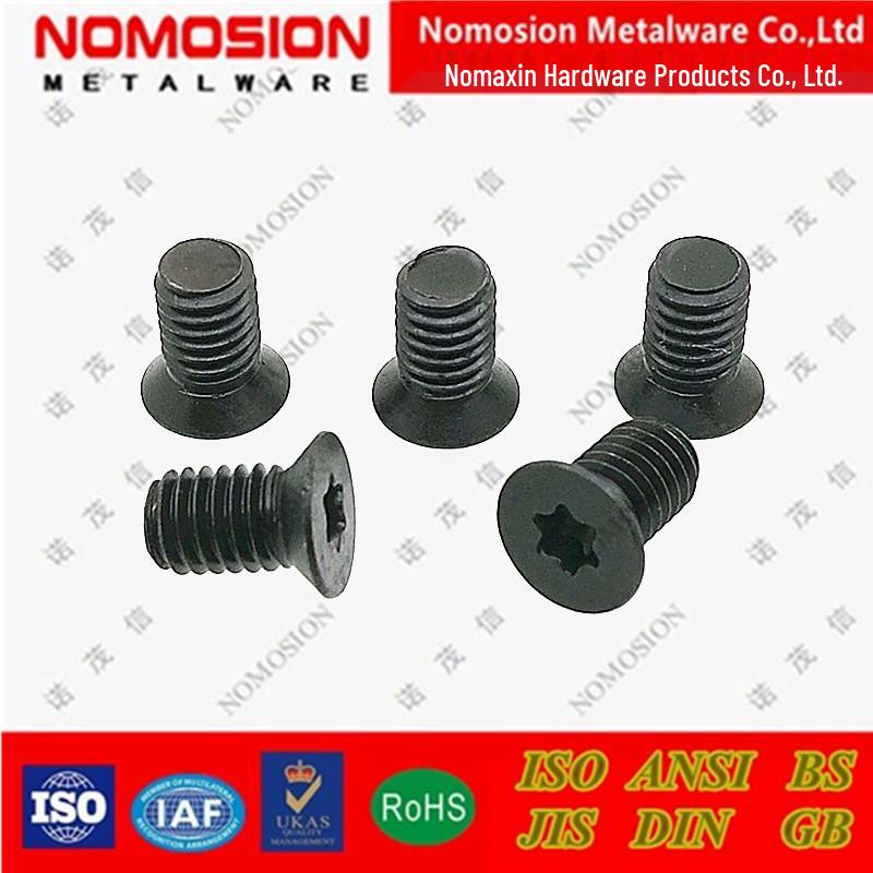 12.9 Grade Alloy Steel Disposable Blade Woodworking Spiral Knife Planer Plum Blossom Screw KM6*10-D9.0 Head