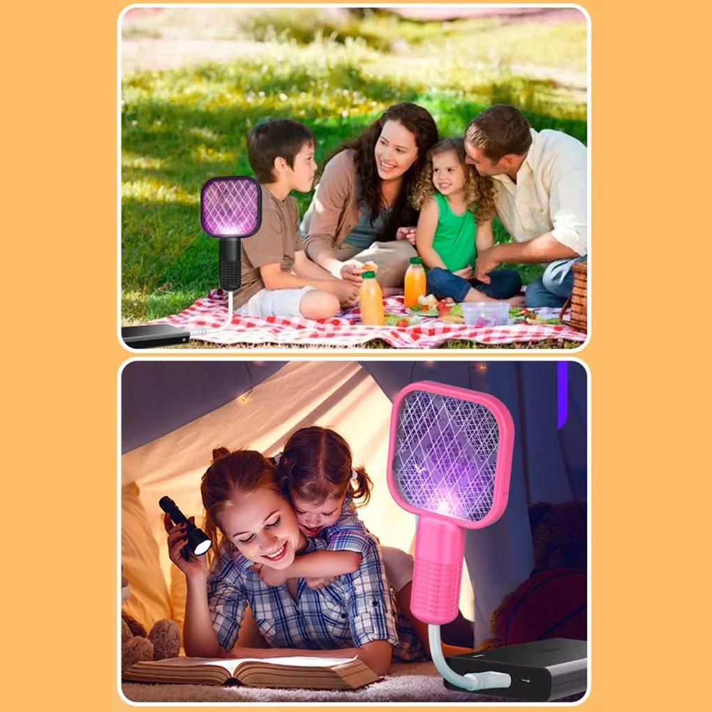 ABS Multi-Purpose Electric Fly Swatter For Fast Mosquito Killing Electric Mosquito Swatter Durable