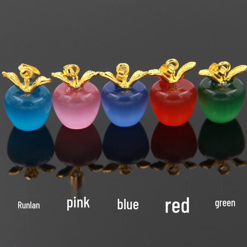 Vergoldete Halskette mit natürlichem Mondstein-Katzenauge – Anhänger aus rosa Kristall, Schlüsselbeinkette, perfektes Weihnachtsgeschenk für Frauen.