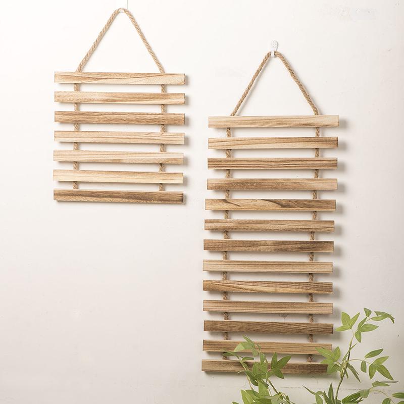 1PC Decorative Rustic Wooden Climbing Frame Flower Rack Space-Saving Vertical Garden Wall Decor Wood S/M/L
