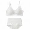 Sweet and Pure Girl Print Lace Edge Pure Cotton Underwear Women's No Steel Ring Anti-sagging Small Chest Gathering Thin Bra