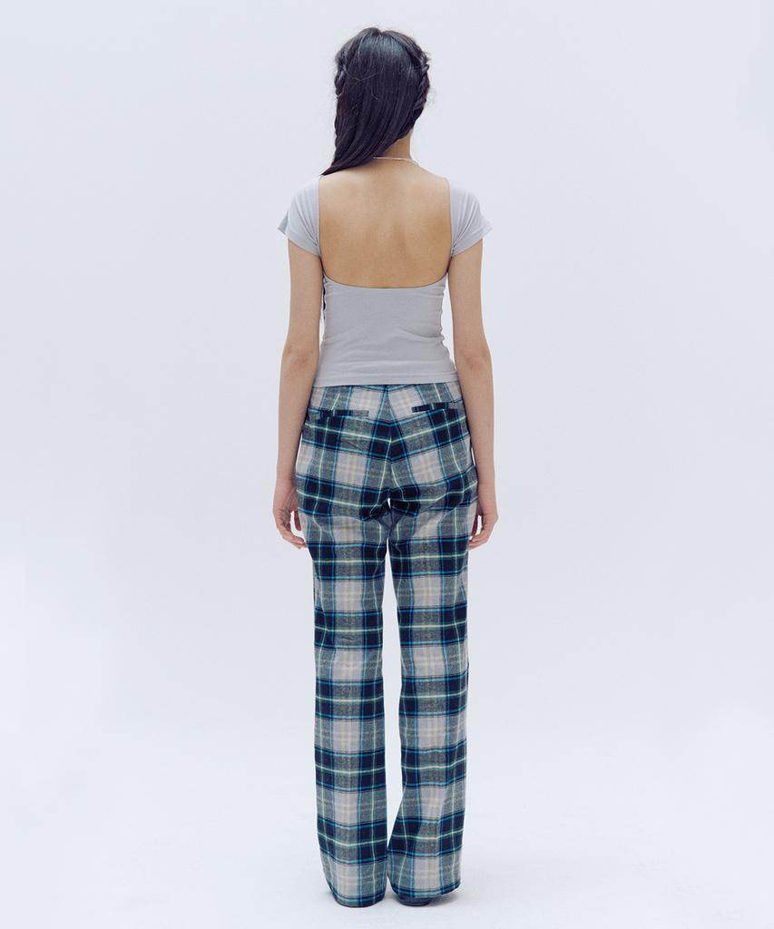 TRIPSHOP Wide Checkered Pants