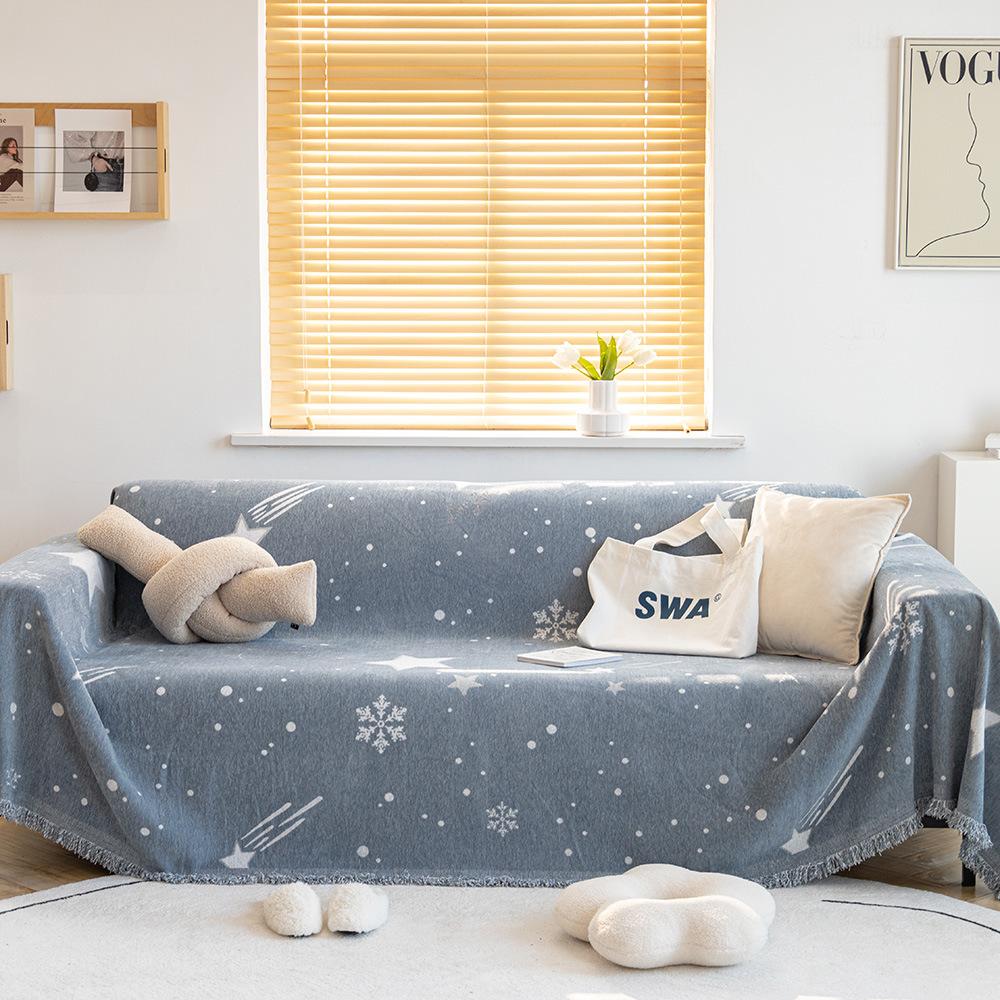 

Полотенце для дивана в новом стиле, современный простой чехол для дивана, двухсторонний чехол для дивана, одеяло с защитой от царапин для кошек 180*130cm