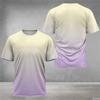 Men's Colorful Pattern T-shirt Summer Casual Round Neck Short Sleeve Street T-shirt