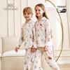 YEEHOO Kids' Fox Print Long-Sleeve Cotton Pajamas