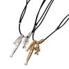 Adjustable Bone Pendant Choker Vintage Sweater Chain Exaggerated Fish Pendant Necklace  Layering