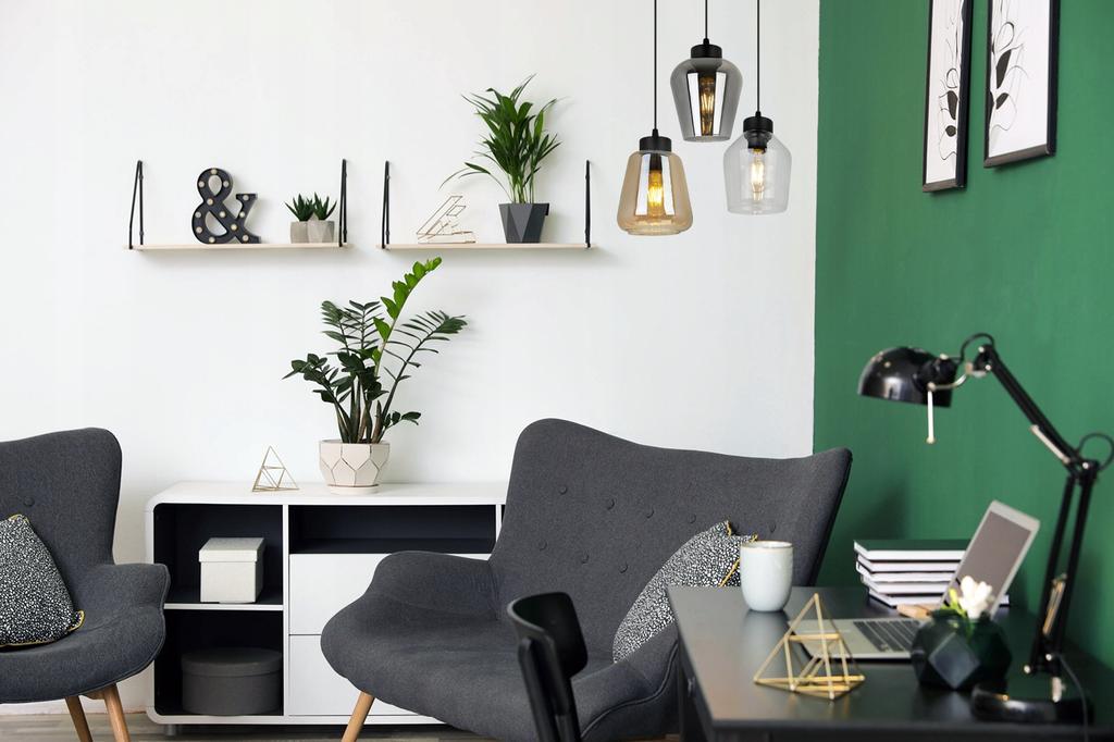 MODERN ELEGANT HANGING LAMP GLASS SHADE