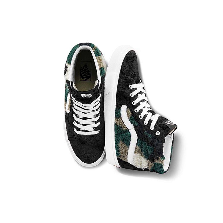 Vans Sk8-Hi Sherpa Camo Unisex Camo Black VN0A5JMJA58