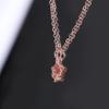 Romantic 3D Flower Choker Exquisite Clavicle Chain Lovely Pink Rose Necklace  Dating