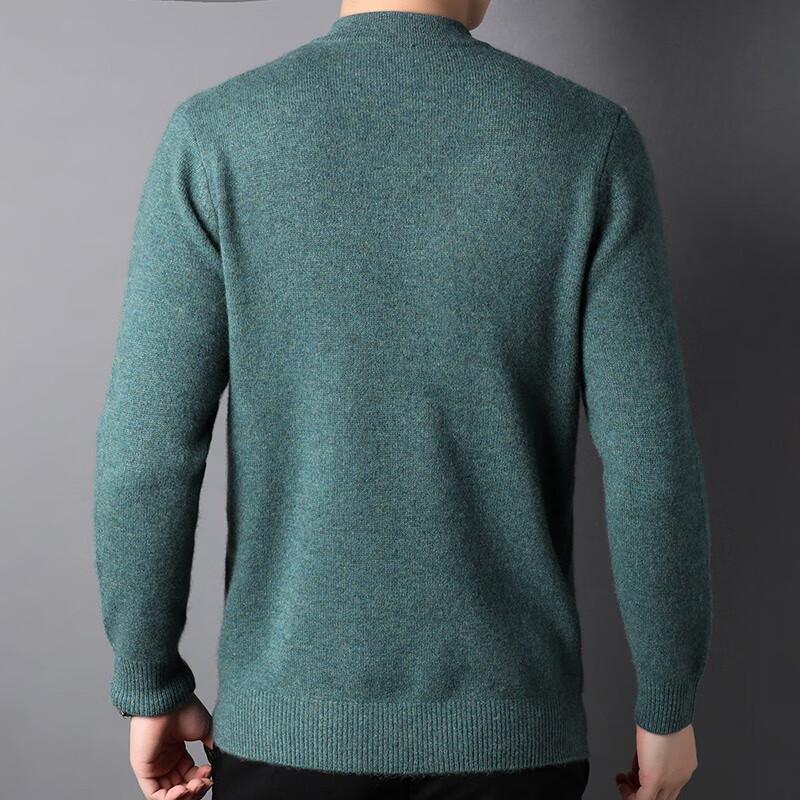 Hengyuanxiang Men's Pure Cashmere Thickened Round Neck Sweater