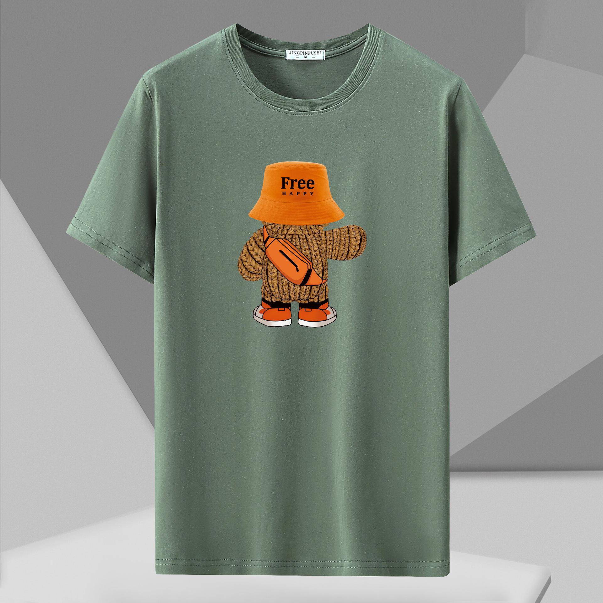 

Дуже велика чоловіча бавовняна футболка різних кольорів – повсякденна та стильна футболка 12XL для домашнього одягу 12XL зелений