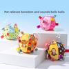 Dog Plush Sound Bell Ball Toy Ball Pet Bite-resistant Companionship Interaction Medium and Large Dog Training Football Supplies