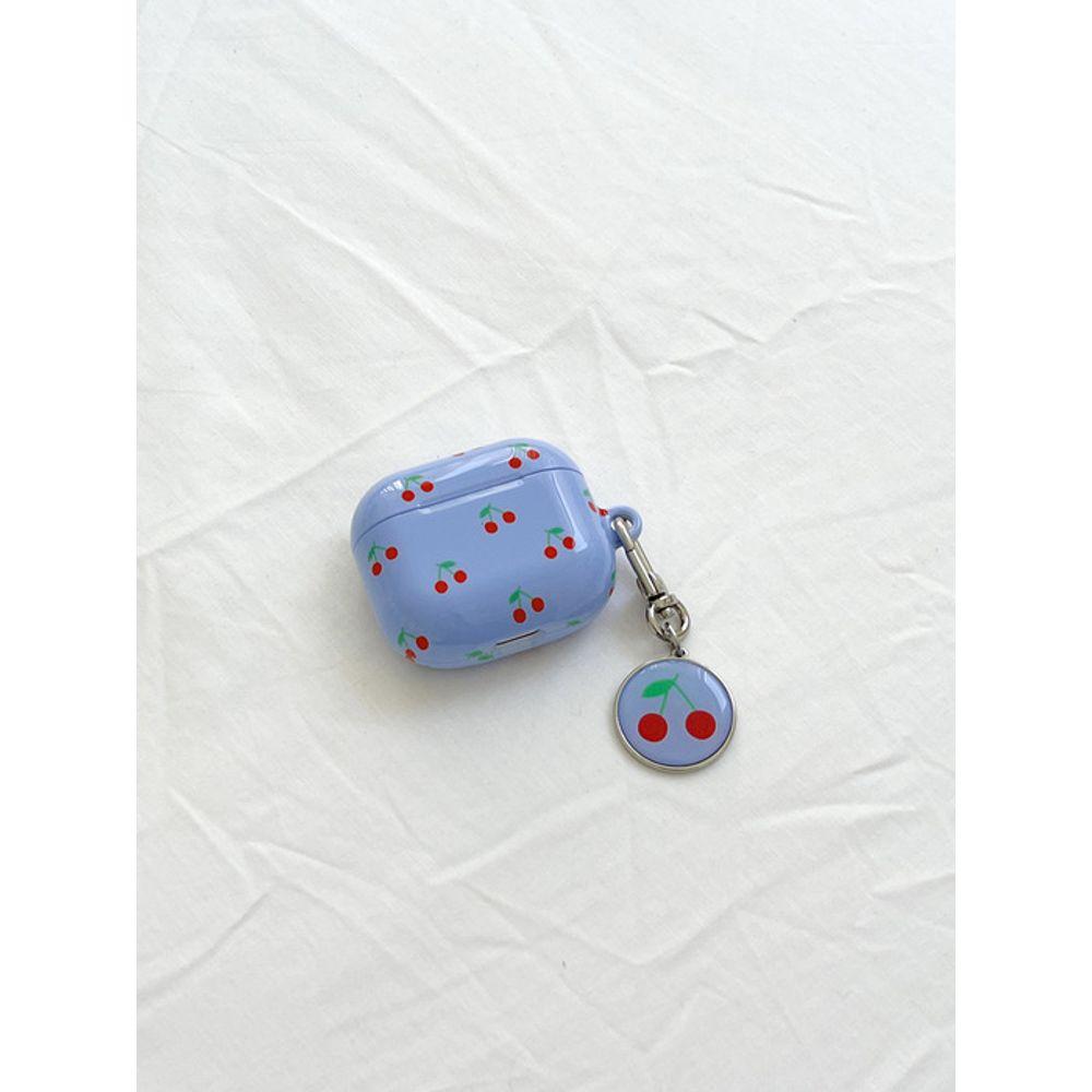 Allthesamestudio Cherry Epoxy Keyring (cornflower Blue)