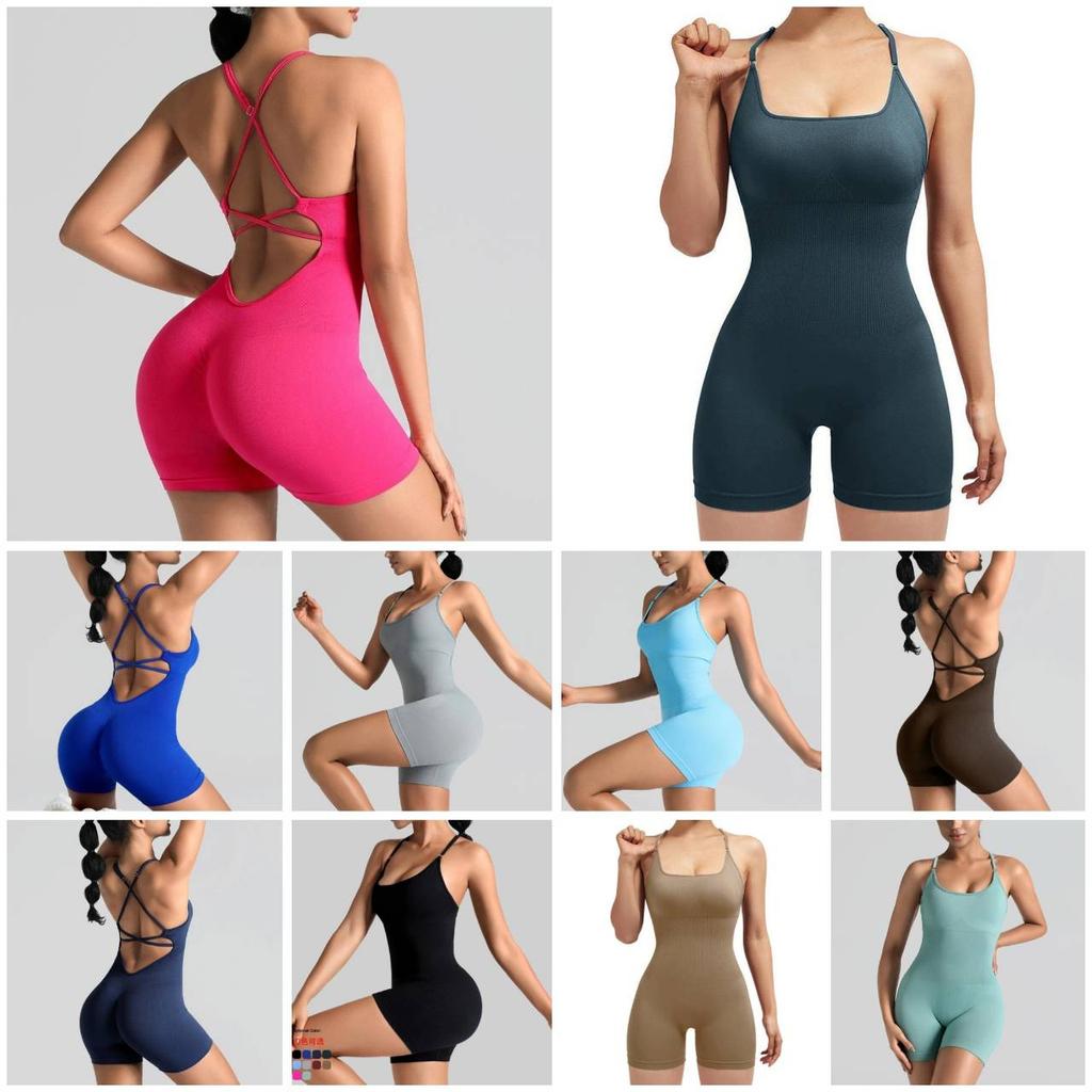 Women Yoga Jumpsuit Bodysuit Muay Thai Boxing Pilates Exercise Training Fitness Workout Sportwear Set Gym Quick Dry