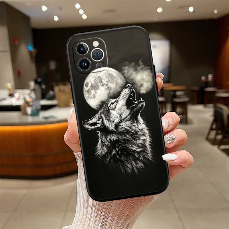 UP6 Animal Wolf Phone Case for Samsung Galaxy A11 A12 A13 A15 A52S A53 A55 A56 A70 A71 A72 A73 F06 F16 F56 S10 Plus S10e