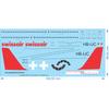 A320 Neo Swissair Livery - 1/200 - Water Decal - Waterslide, 1/200