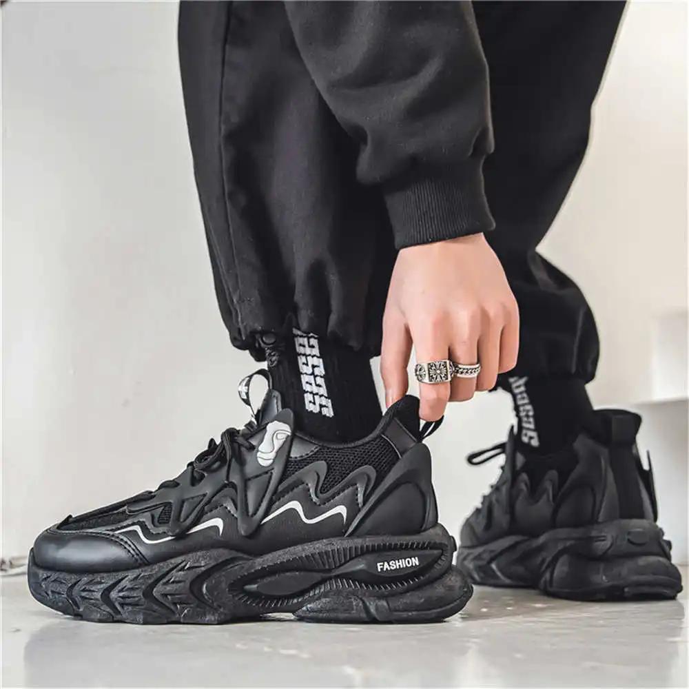 Thick Sole Number 40 Men's Sneakers Yellow Casual Shoes Sneakers For Womam Tenya Sport Loafers Shors Sporty Pie Super Sale