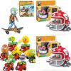 Plants Vs Zombies Toy Car Set With Launching And Light Features For Kids Interactive Play