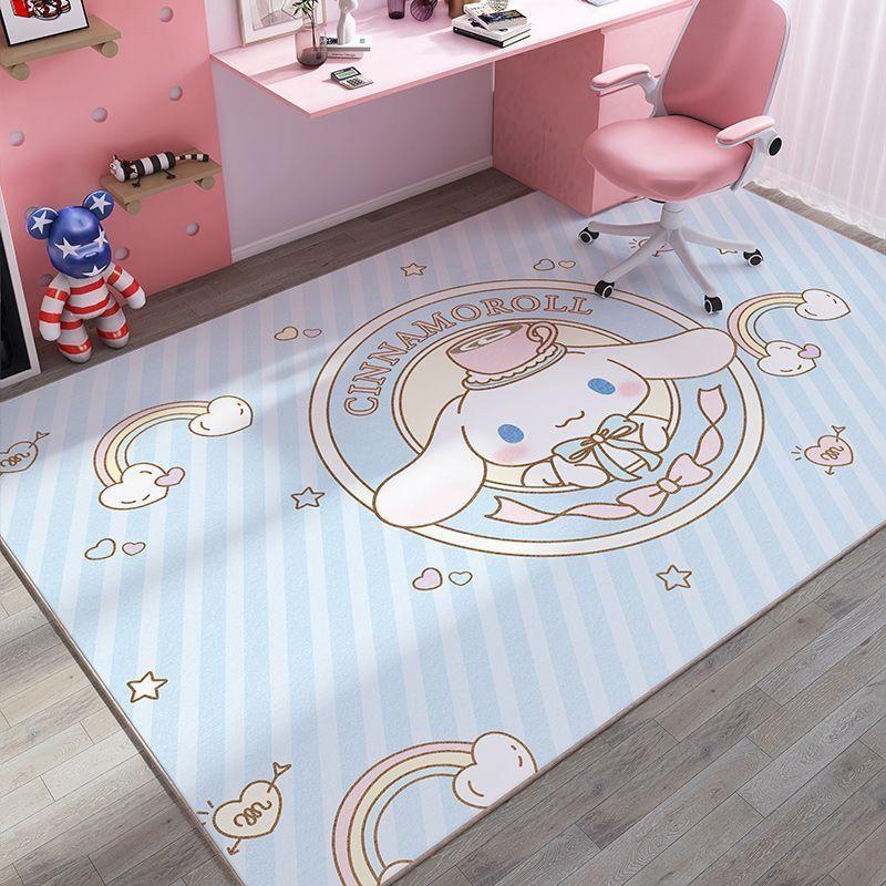 Girl'S Heart Household Crystal Velvet Floor Mat Non-Slip And Wear-Resistant Study Child Climbing Mat Bedroom Cool Bedside Blanket