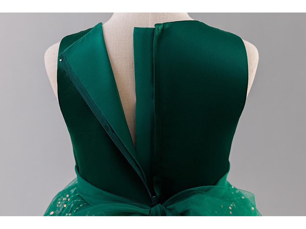 Girls' Princess Floral Tulle Dress for First Birthday, Christmas, or Performance