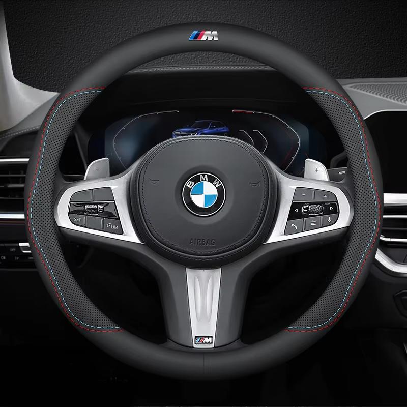 BMW M Araç Direksiyon Simidi Kılıfı G20 F11 E87 F30 F10 x3 G01 x5 F40 F16 M3 X1 X7 1 3 5 7 Serisi Deri Kaymaz Aksesuarlar