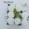 White Rose Artificial Flower for Wedding Car Decoration Bridal Car Decorations Door Handle Ribbons Silk Flower