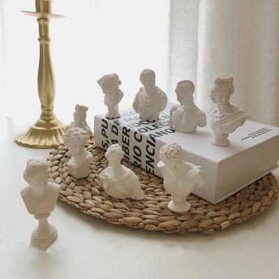 Stampo in gesso per ritratto, stampo per candela profumata, stampo in silicone per candela di sapone fatta a mano fai da te