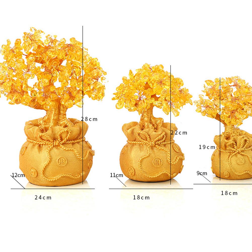 Chinese Style Fortune  Tree Ornaments Wine Cabinet Living Room Home Furnishing Entrance Crafts Decoration Lucky Money Tree