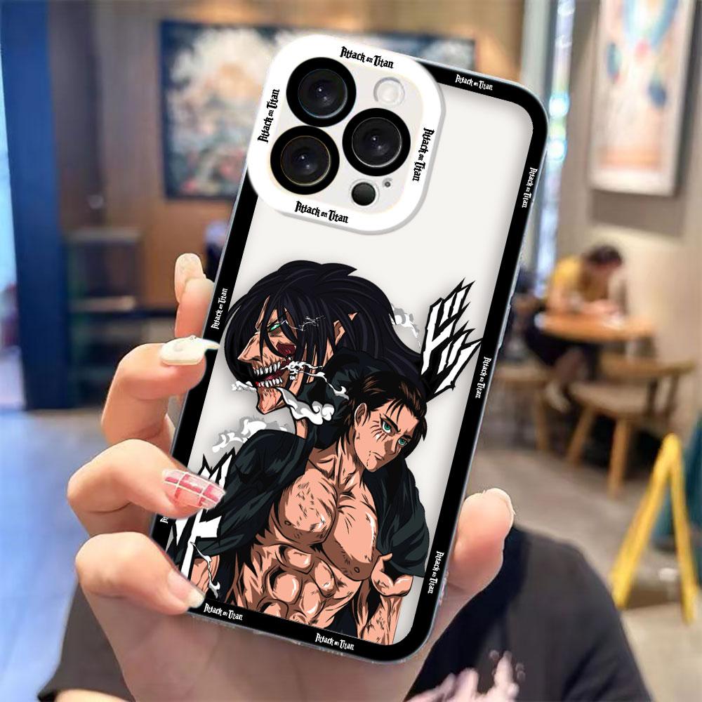

Cartoon A-Attack On T-Titan Cover Clear Phone Case For iPhone Apple 17 AIR 16E 16 15 14 12 13 11 Pro Max Plus XR DIY Shell Case IPHONE14PLUS