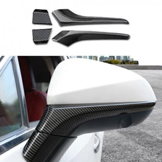 For Lexus RX 2023~2024 Carbon Fiber abs RearView Mirror Strip Molding Trim 4pcs