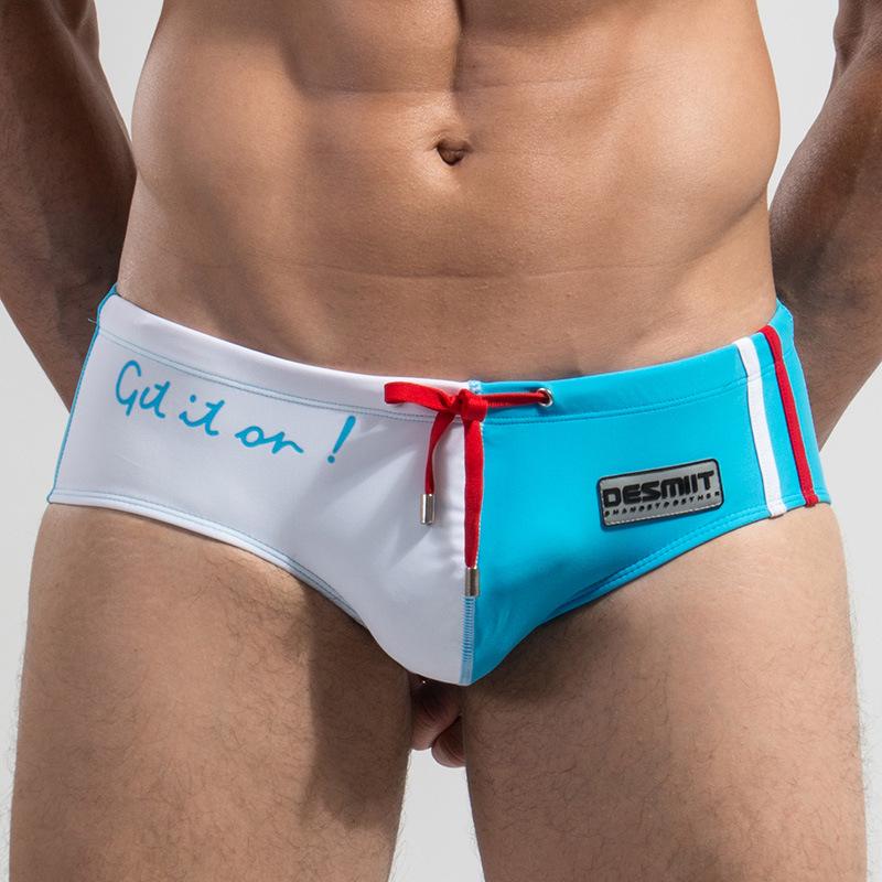 Men's Speedos, Low Waist, Color Matching Tether Beach Speedos
