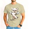 Cartoon Gym Chihuahua Tshirt Unisex Humor Dog Lover Graphic Tee Casual Short Sleeve Streetwear Tshirts