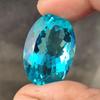 Großer Anhänger zur Herstellung Himmelblauer Topas Farbton Ovalschliff Glasstein, 48,25 Karat, 30x21x14 MM Größe.