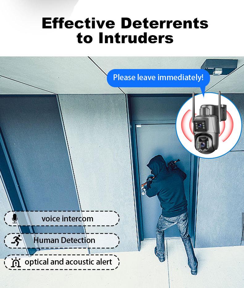 8MP 4G Ultra HD Dual Lens Solar Wireless Outdoor Security Camera