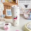 Cartoon Animal Vacuum Flask With Large Capacity For Home And Outdoor Use