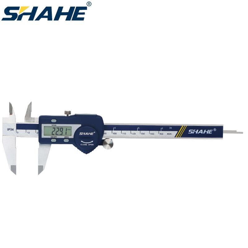 SHAHE Hardened Stainless Steel 100/150/200/300 mm Digital Caliper Electronic Vernier Micrometer Measuring Tools