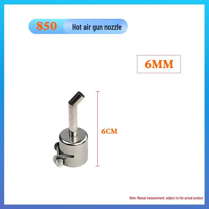 Multi-Model Hot Air Gun Nozzle Set - Straight, Angled, Bent for 850/858 Desoldering Stations