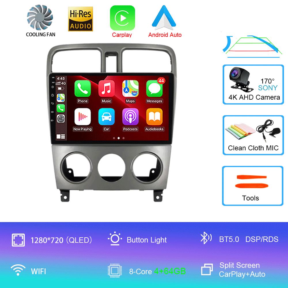 Android 14 For Subaru Forester Spoiler 2004 2005 2006 2007 2008 Radio Multimedia Video Player Navigation GPS WIFI BT DSP Stereo