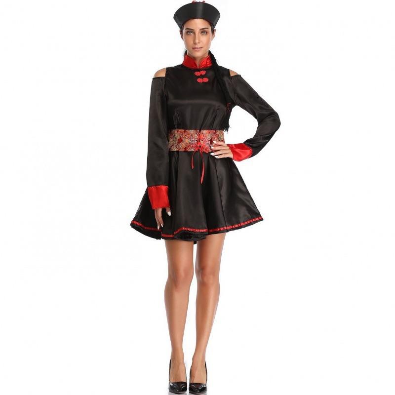 Halloween weibliches Zombie-Kostüm weibliches Geisterkostüm Qing-Dynastie taoistisches weibliches taoistisches Horror-Geisterkostüm Todeskostüm